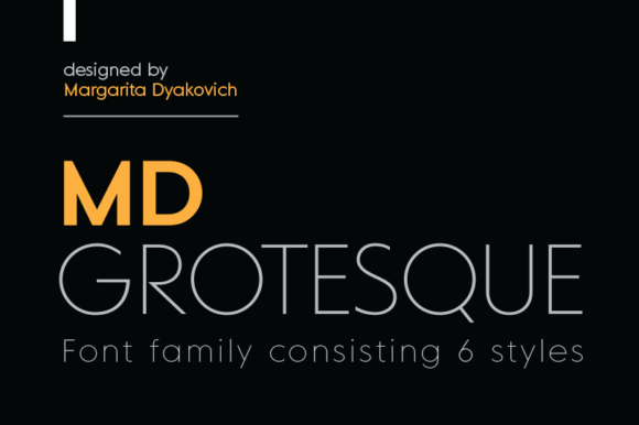 Example font MD Grotesque #1